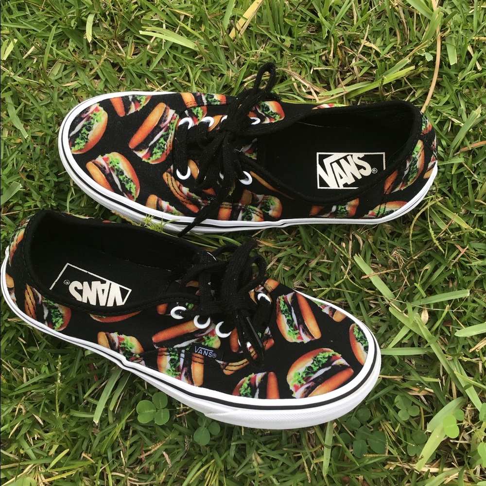 Vans Late Night Authentic Hamburger Sneakers *RARE